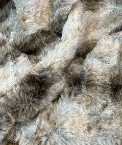 Close up image of the Grey Wolf faux fur