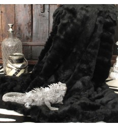 Black Bear Fur Throw Large Black Faux Fur Bedspread and Fur Blankets