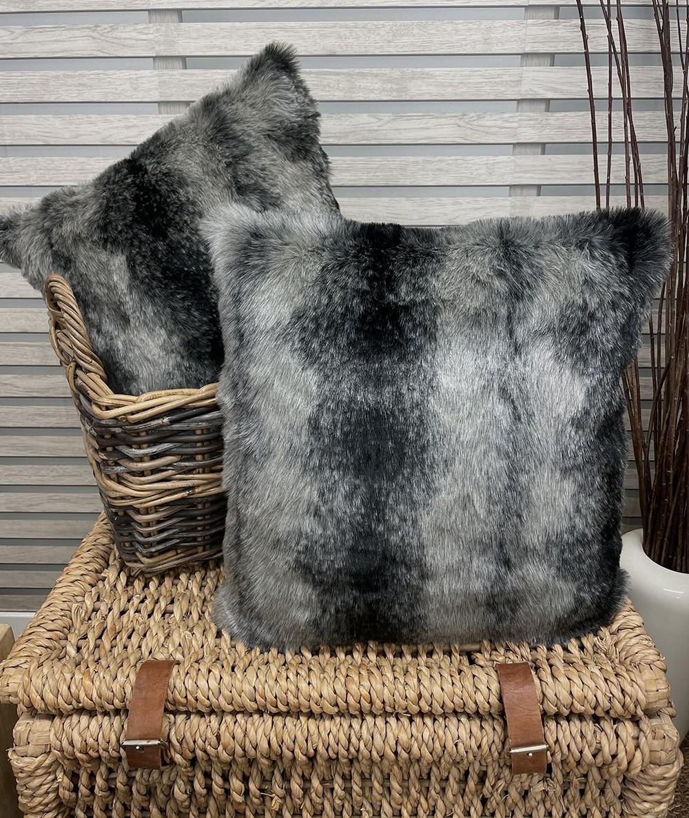 Fur pillows outlet and throws