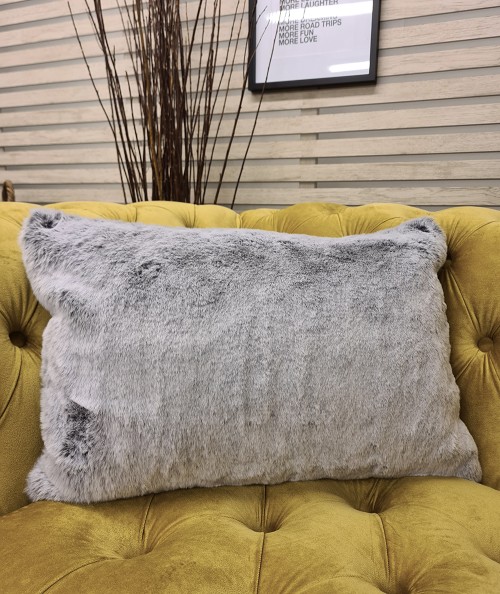 Luxury faux fur rectangular cushions