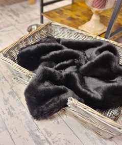 Black Panther fur pet blanket