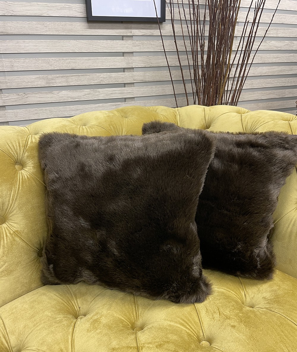 Bison Faux Fur Cushion