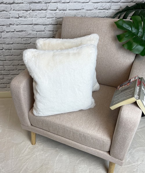 Richmond Cream Faux Fur Cushions