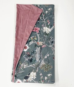 Luxury Chinoiserie velvet bed runner