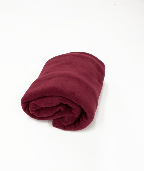 Wine coloured fleece blanket