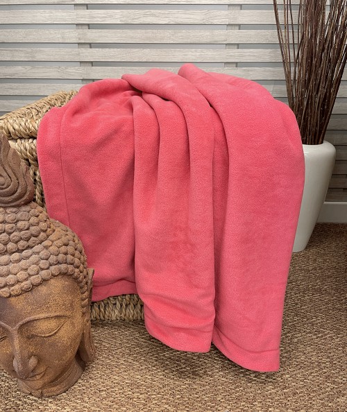 Pink fleece blanket