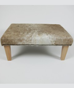 Large Beige Cream Brindle Footstool 305