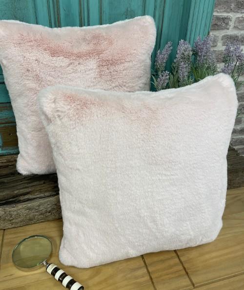 Richmond Pink Faux Fur Cushion Covers