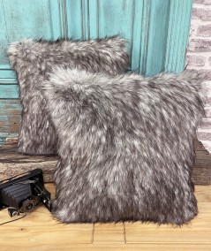 European Wolf Faux Fur Cushions