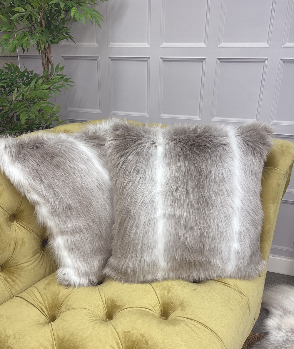 Reindeer Faux Fur Cushions