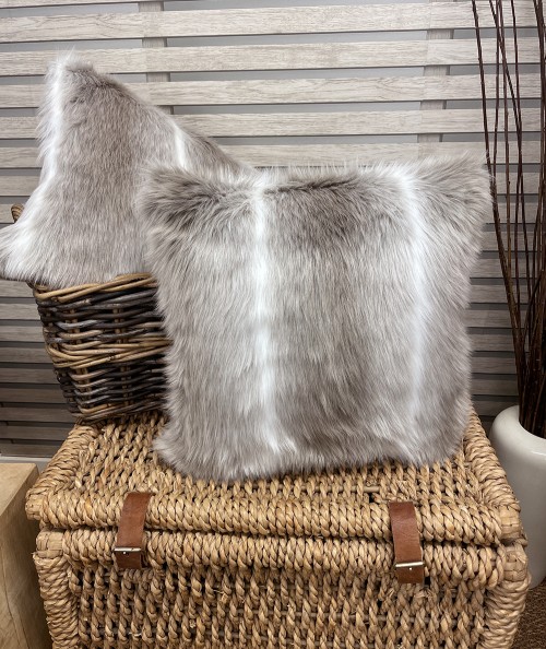 Reindeer Faux Fur Cushion Covers