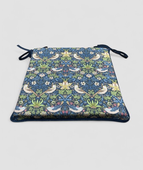 William Morris design square chair pads