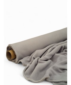 Lightweight soft grey fleece fabric