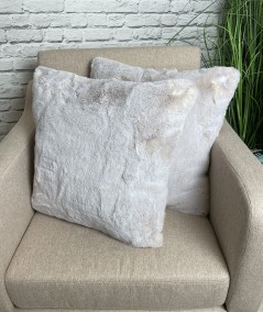 2 tone luxury fake fur cushions