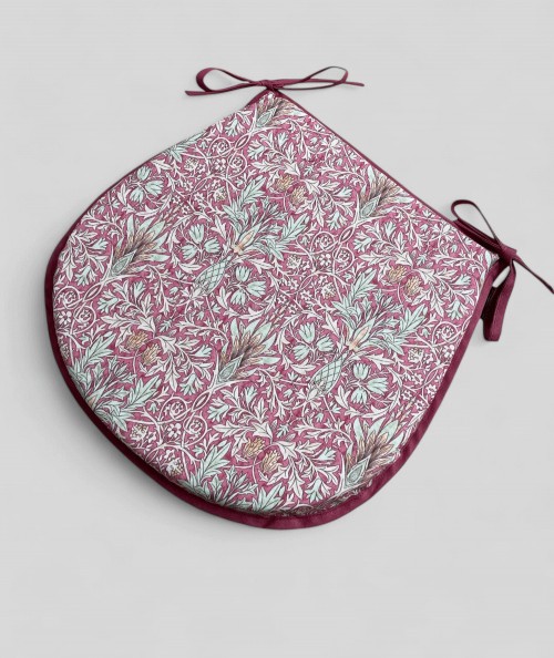 William Morris D Shaped Patterned Seat Pads