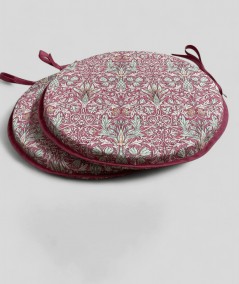 Round Bistro Patterned Seat Pads