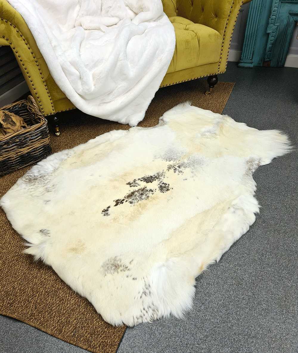 Large Pale Reindeer Hide