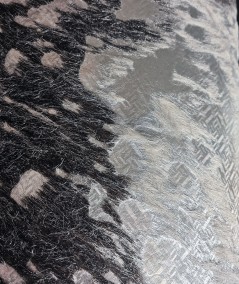 Rare Grey & Silver Holographic Cow Hide Rug CR00201