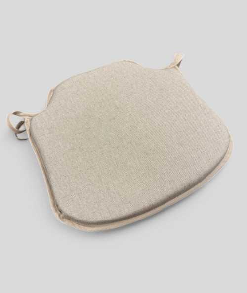 Plain Linen Spindle Chair Pads