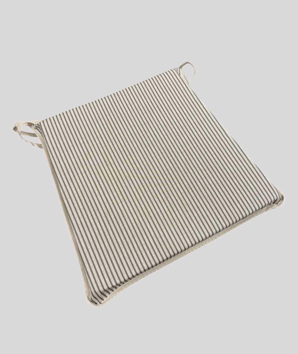 Grey Stripe Tapered Seat Pads