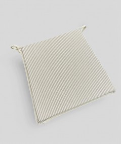 White Stripe Tapered Seat Pads