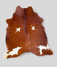 Large Red Brown & White Cowhide CR00162