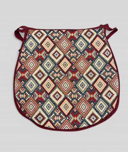 Aztec Tapestry D Shaped Seat Pads