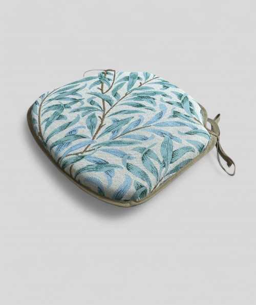 Spindle Chair Pad Willow Bough Seaspray Tapestry