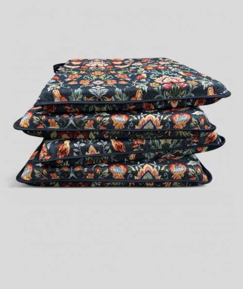 William Denim Tapestry Tapered Seat Cushions