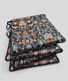 William Denim Tapestry Tapered Chair Pads