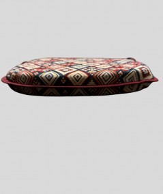 Multicoloured Bohemian tapestry spindle seat cushions