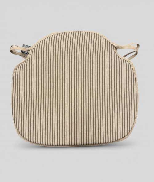 Grey Stripe Spindle Seat Pads