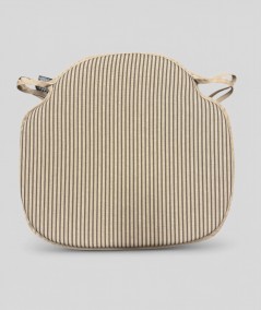 Grey Stripe Spindle Seat Pads