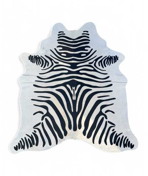 Large Printed Zebra Cowhide CR00157