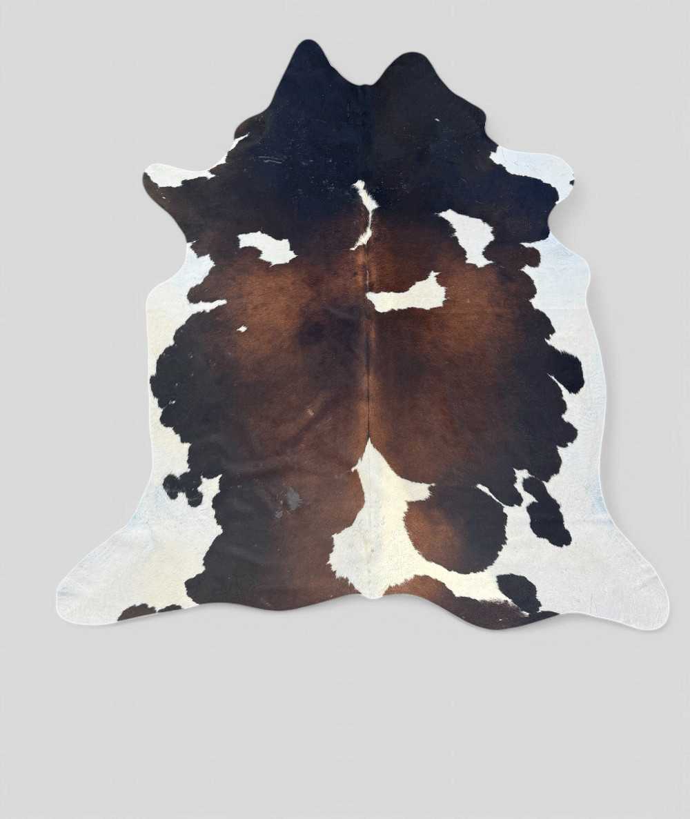 Large Brown & White Cow Hide Rug CR00156