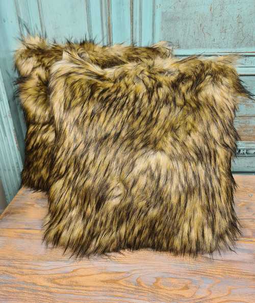 Long Haired Muskox Faux Fur Cushions