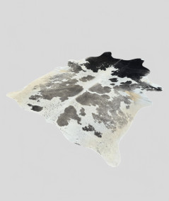 Extra Large Black, Grey and White Cowhide Rug CR00142