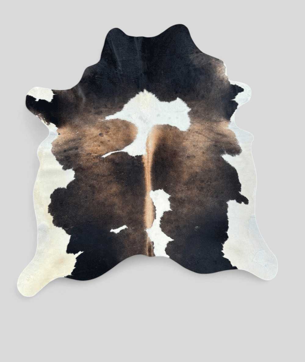 Large Brown & White Cowhide Rug