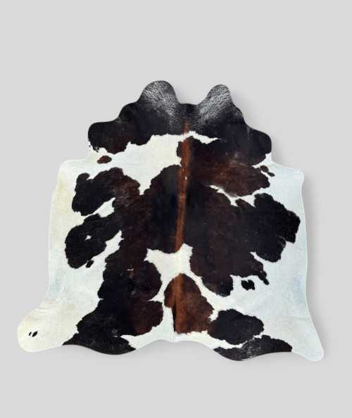 Dark Brown & White Cowhide...