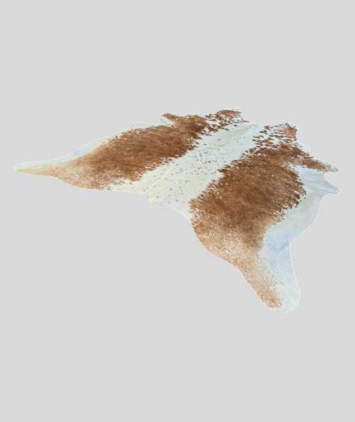 XX/Large Tan and White Cowhide Rug