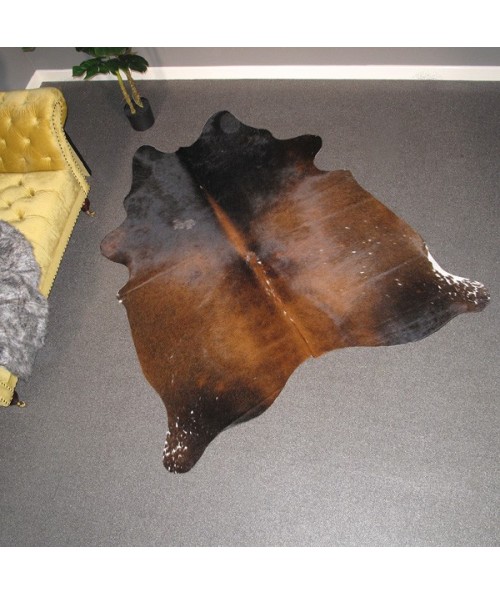 Large Brown and Tan Cowhide Rug CR00143